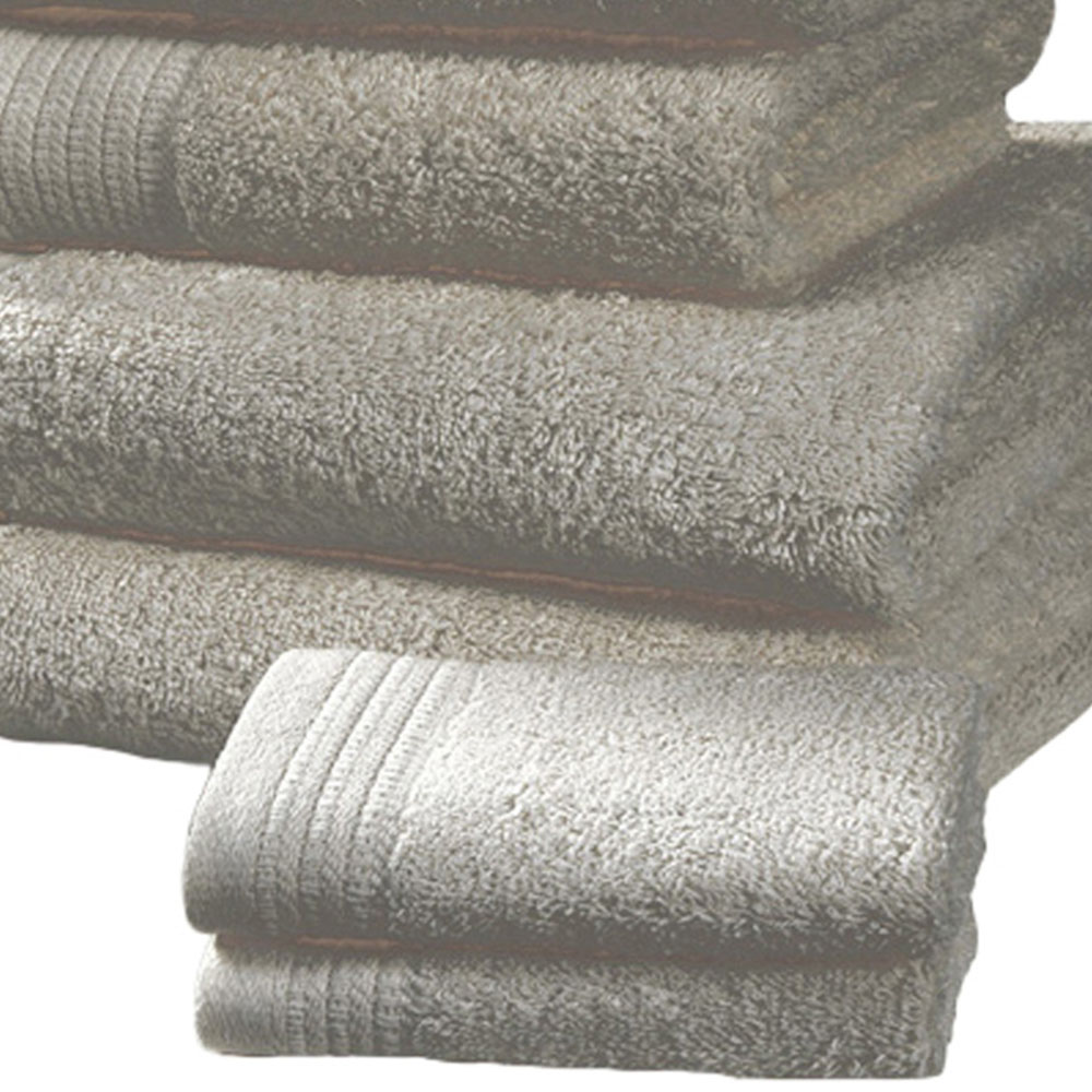 Rapport Home Chatsworth Super Soft 600gsm Combed Cotton Silver Bath Towel Image 3