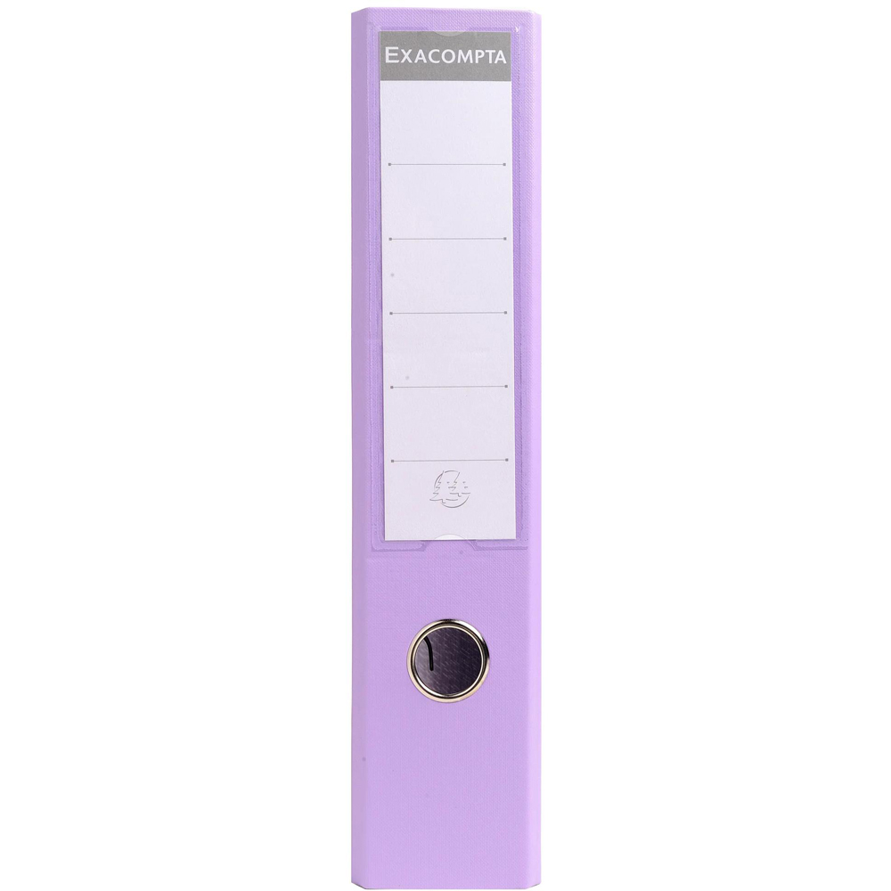 Exacompta PremTouch A4 Lilac PVC Lever Arch File 10 Pack Image 4