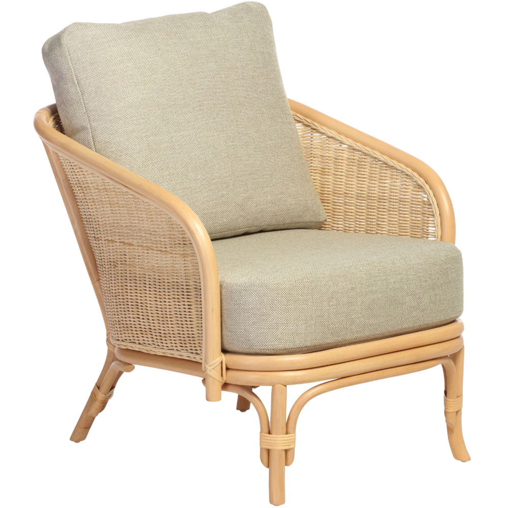Desser Furniture Royal Roma Sage Natural Rattan Chair Image 2