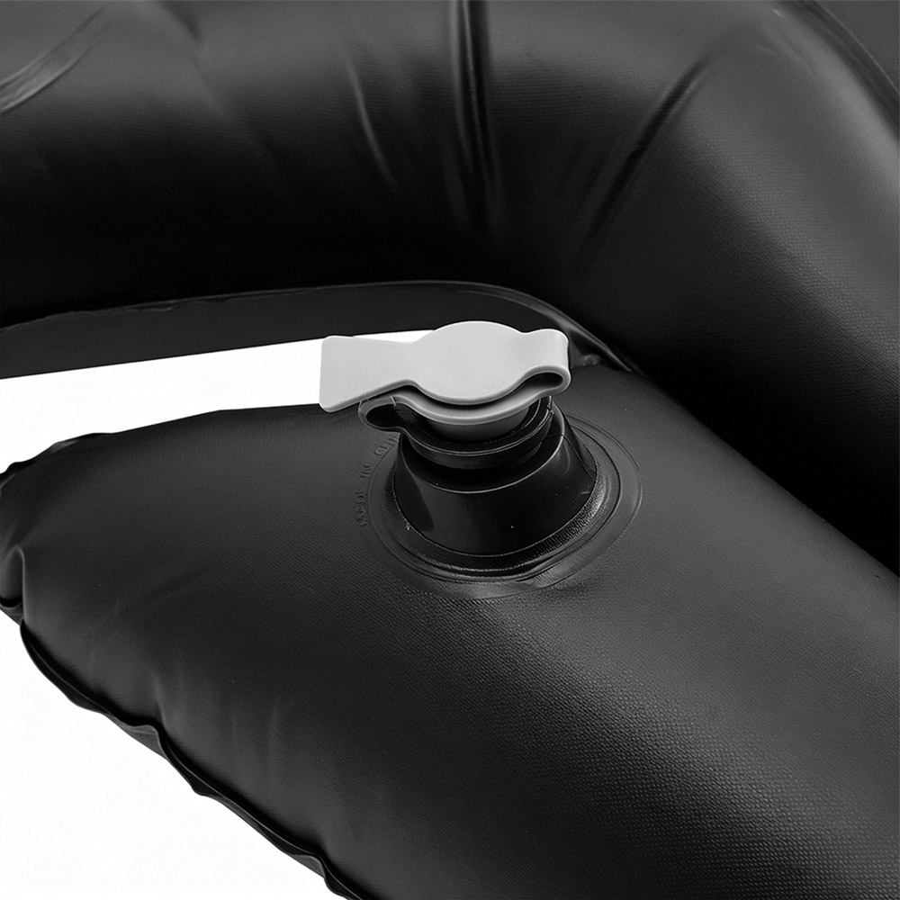 Living and Home Black Inflatable Car Back Seat Air Mattress with Cup and Phone Holder Image 5