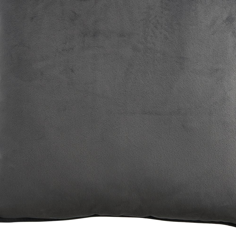 Wilko Slate Velour Cushion 55 x 55cm Image 5