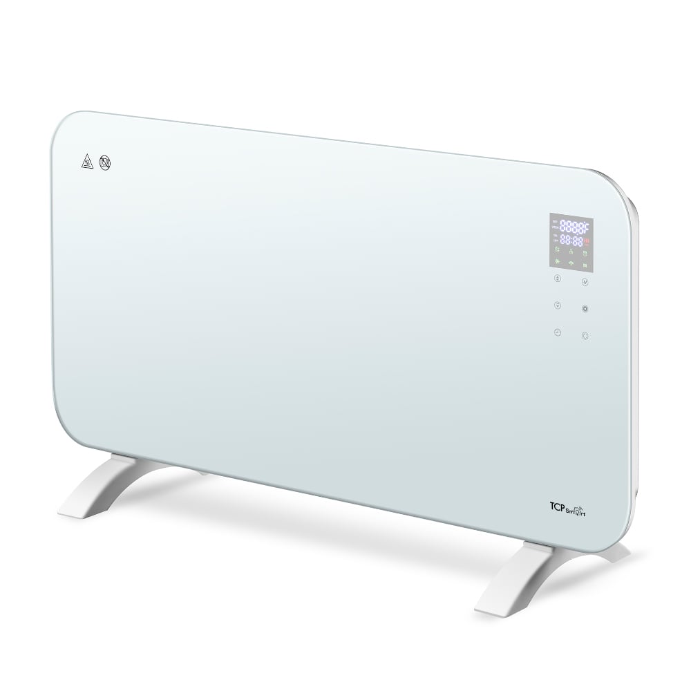 TCP White Smart Glass Panel Heater 1500W Image 3