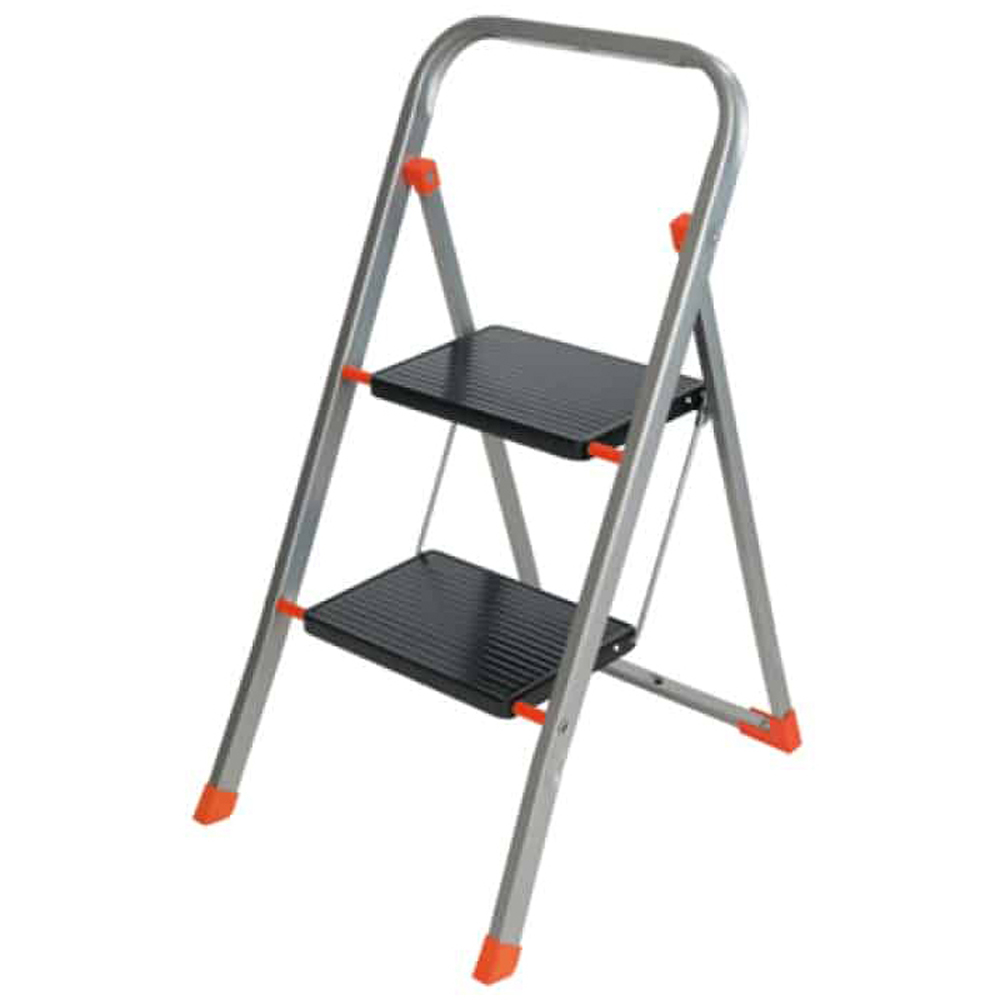 TB Davies 2 Tread Slimline Steel Step Stool Image 1