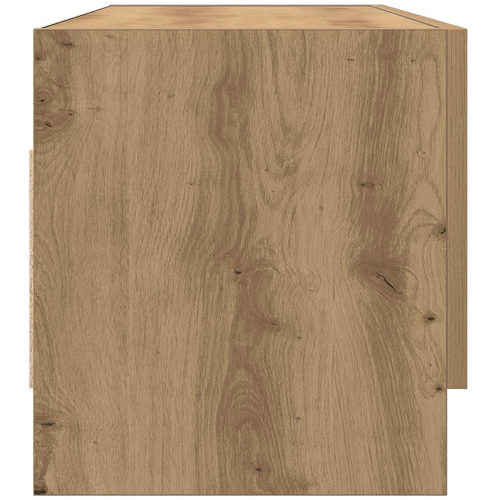 vidaXL Single Flap Door Artisan Oak Wardrobe with Hanger Bar Image 5