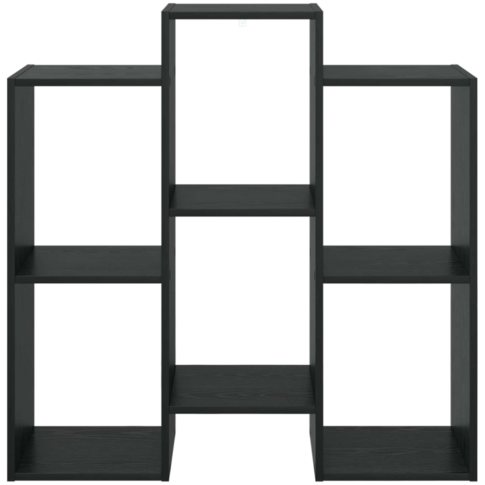 vidaXL 6 Shelf Black Oak Sideboard Image 4