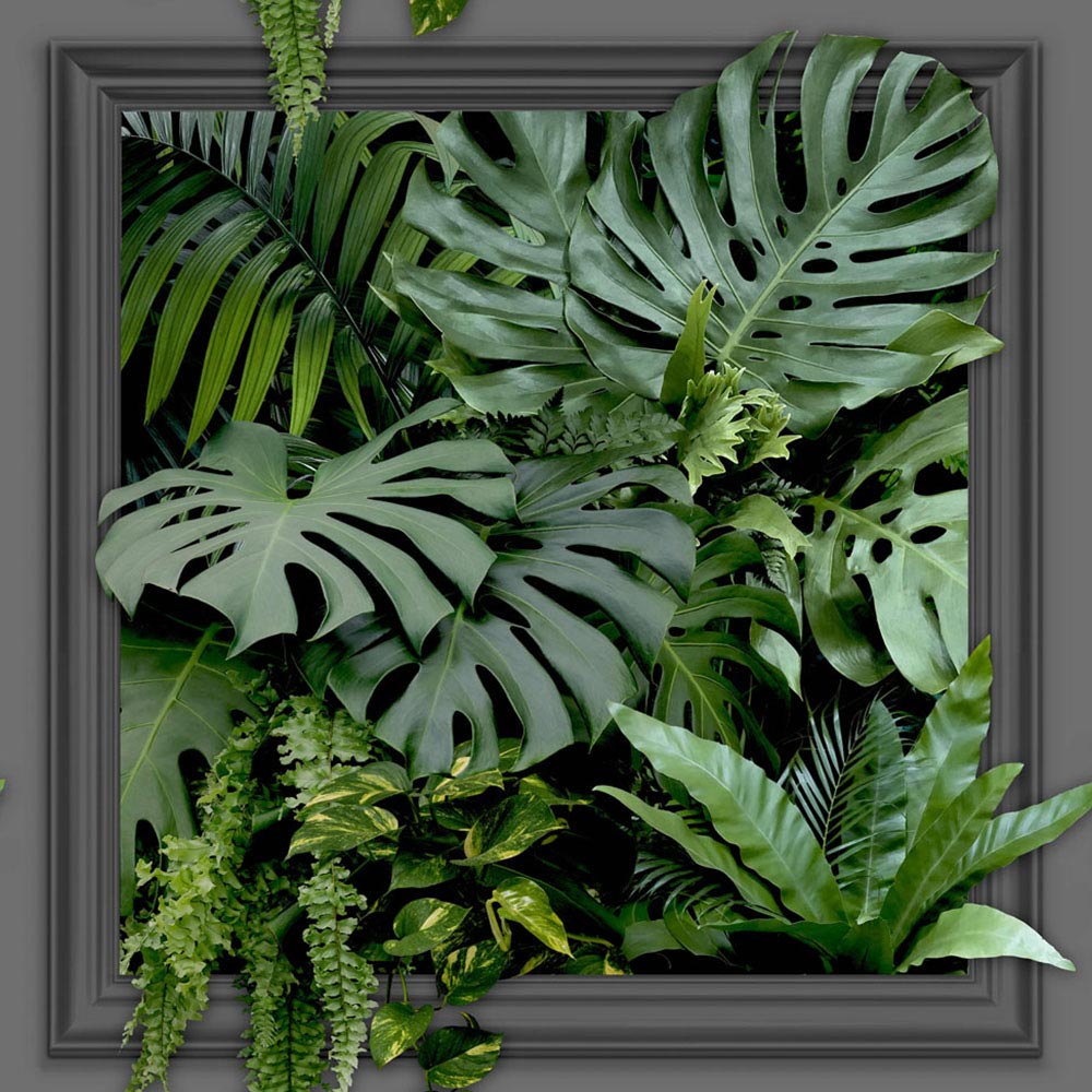 Fresco Tropical Leaves Panel Wallpaper Image 1