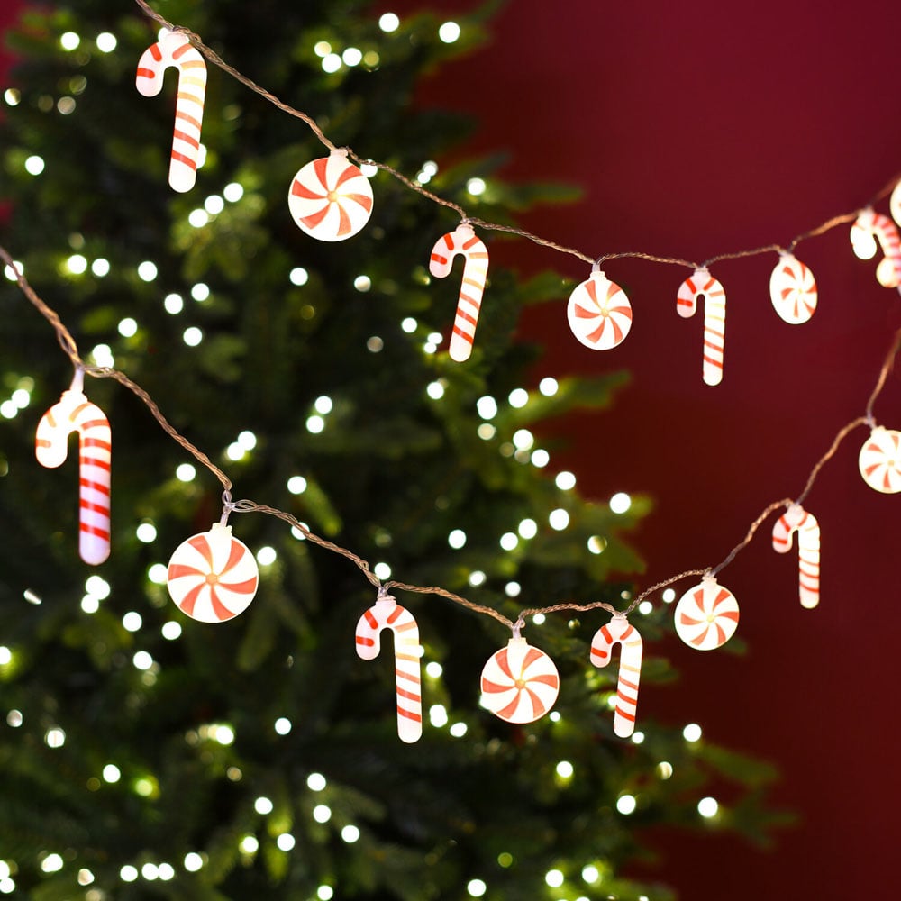 50 LED Christmas Candy String Lights Image 1