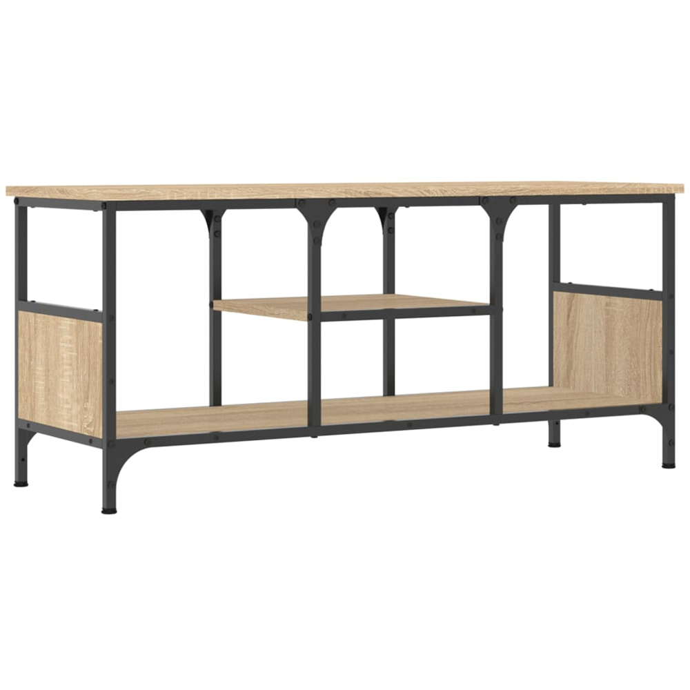 vidaXL 4 Shelf Sonoma Oak Industrial Style TV Cabinet Image 6