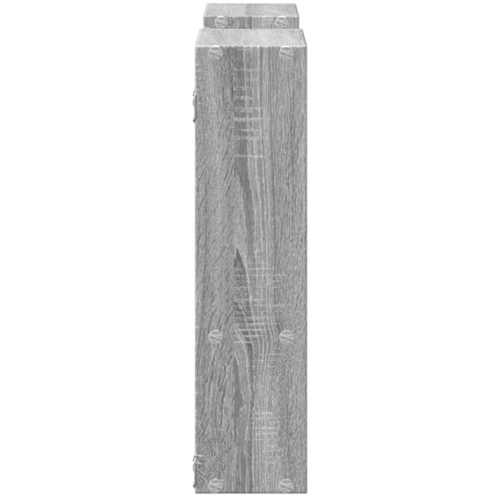vidaXL 4 Open Shelf Grey Sonoma Wall Shelf Image 4
