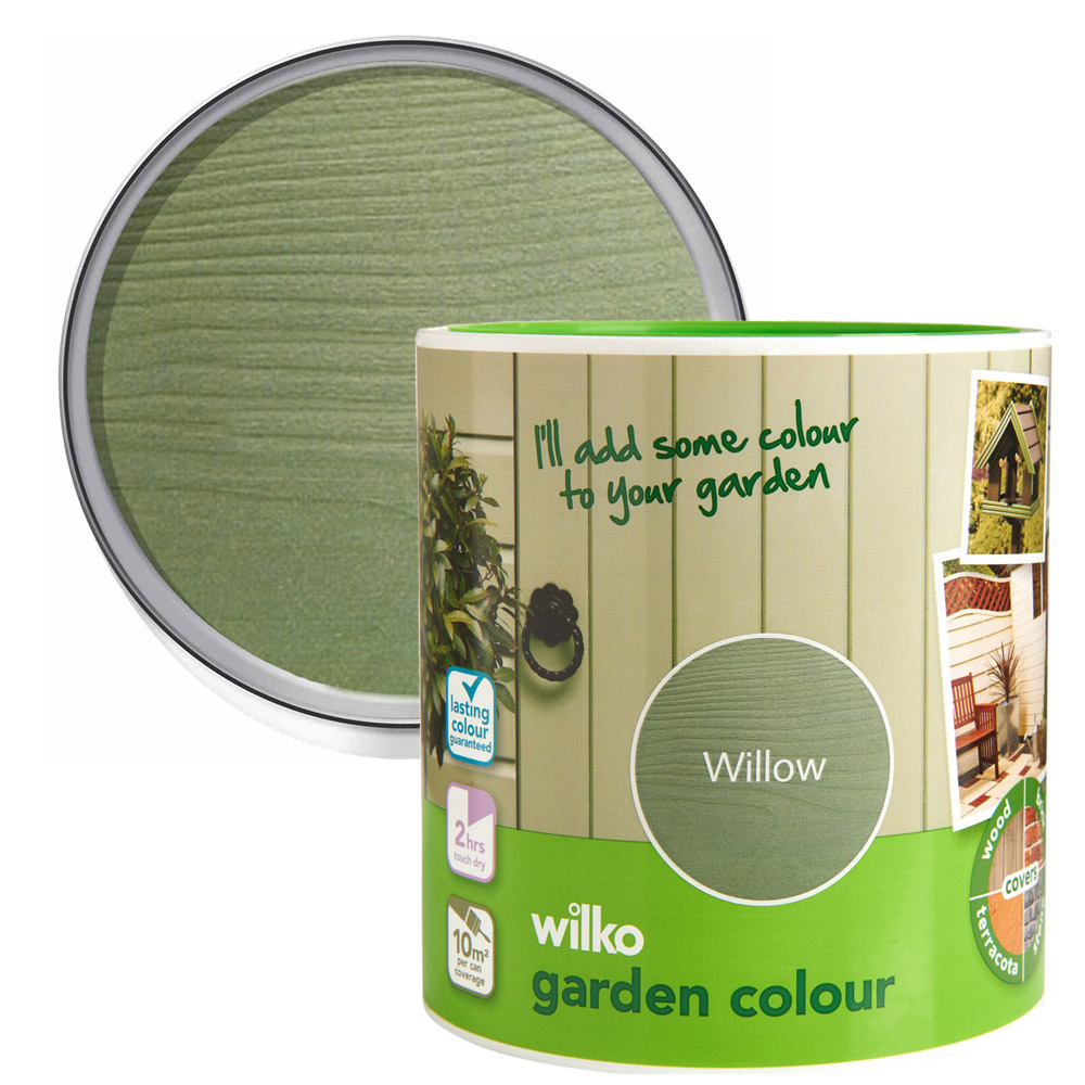 Wilko Garden Colour Willow Wood Paint 1L Image 1