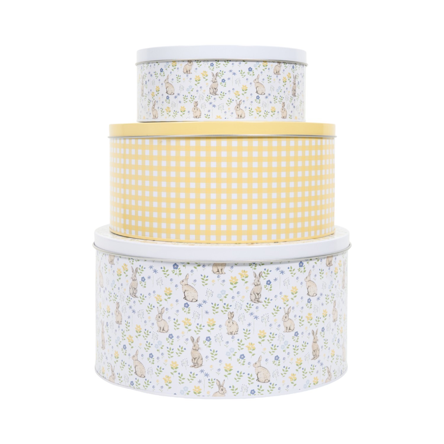 Set of 3 Metal Cake Tins Image 3