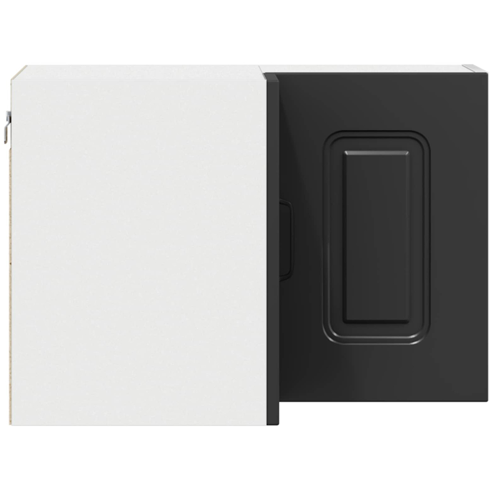 vidaXL Kalmar 2 Door Black Wall Kitchen Cabinet Image 7