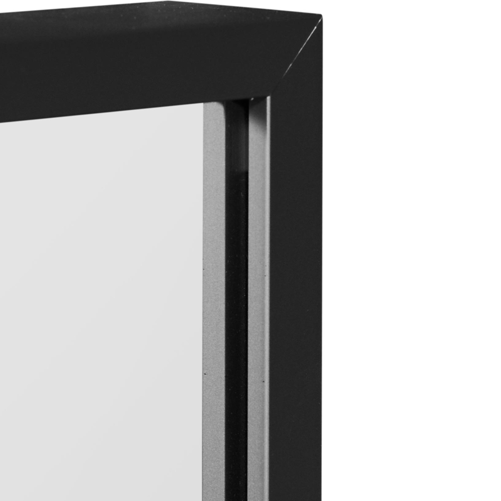 MirrorOutlet The Artus Black Aluminium Edged Wall Mirror 120 x 40cm Image 5