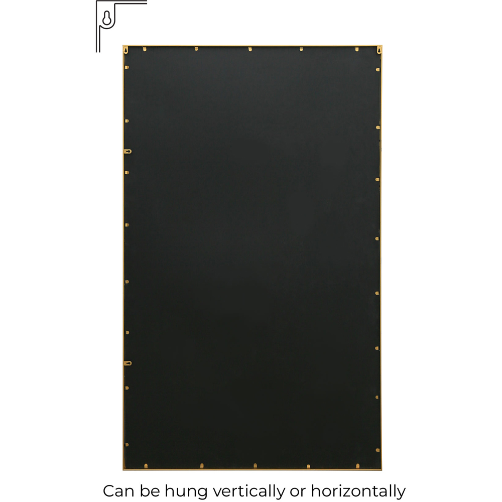 MirrorOutlet The Genestra Gold Contemporary Wall and Leaner Garden Mirror 180 x 110cm Image 4