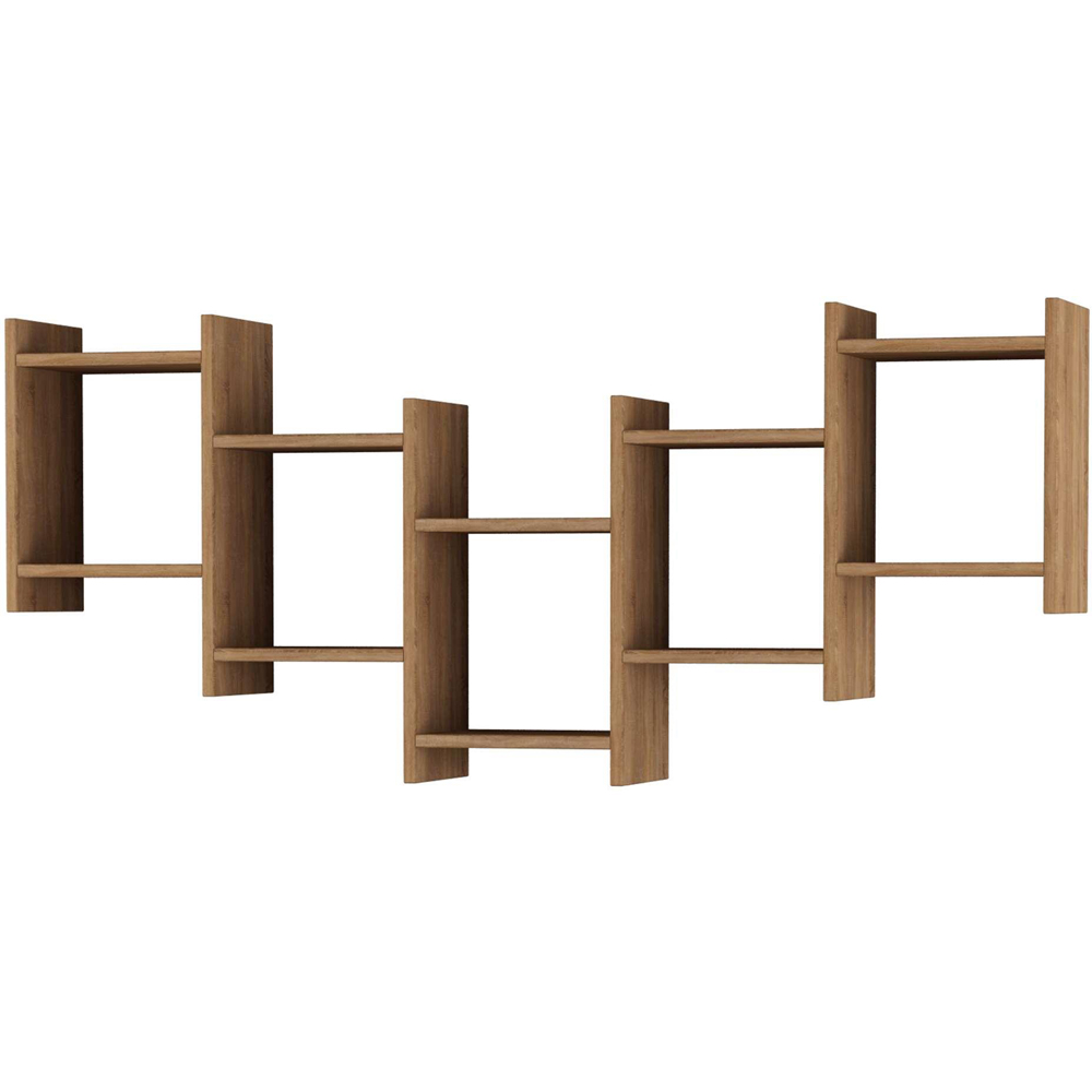 Decortie Bat Oak Modern Floating Shelf Image 2