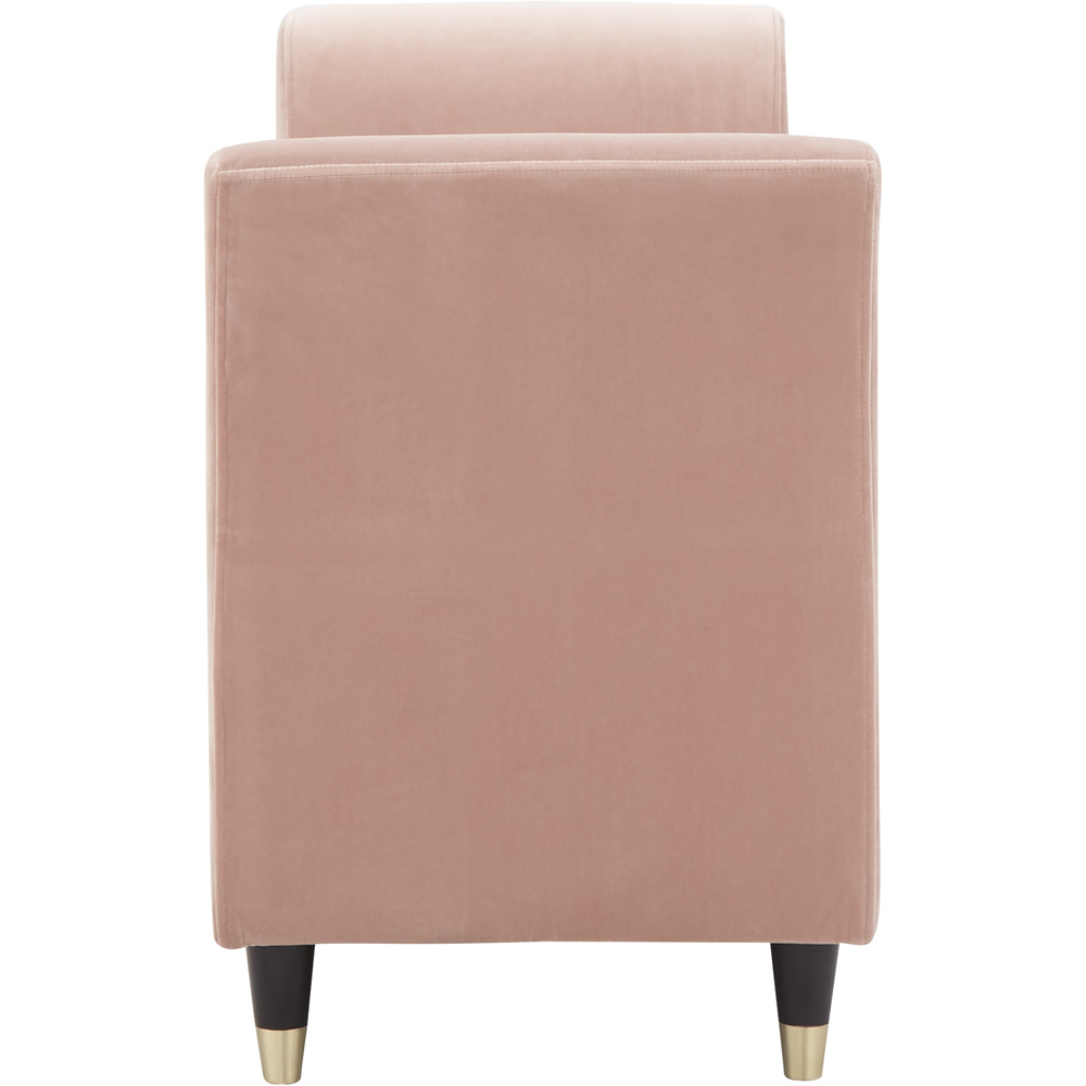 GFW Genoa Blush Pink Upholstered Window Seat With Storage Image 5