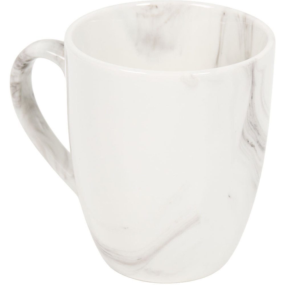Set of 4 Marble in Glaze Bullet Mug White Image 5