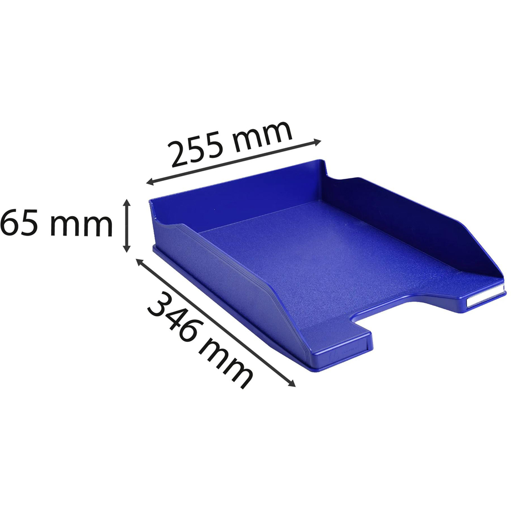 Exacompta Midi Night Blue Letter Tray 6 Pack Image 5