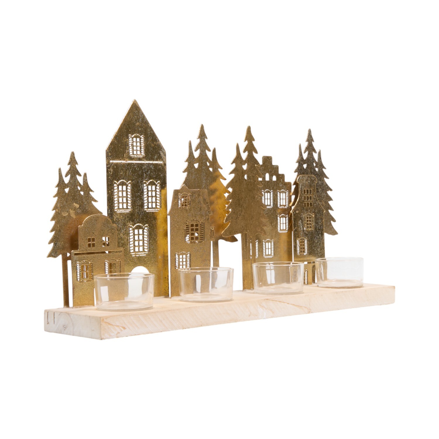 Gold Forest Tealight Holder Gold Image 2