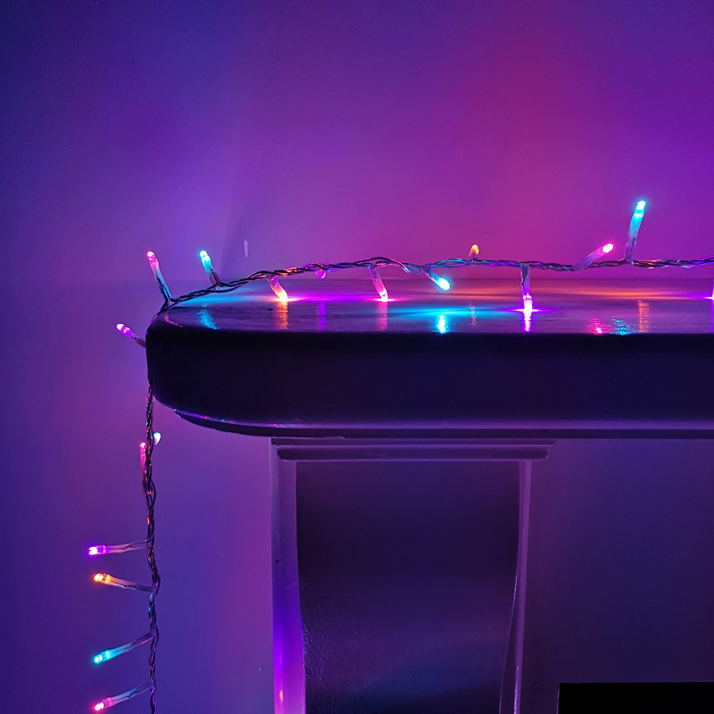 Premier TreeBrights 1000 Rainbow LED Multi-Function Christmas String Light 25m Image 1