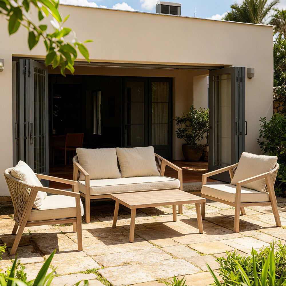 Eleanor 4 Seater Cushioned Sofa Set Image 5