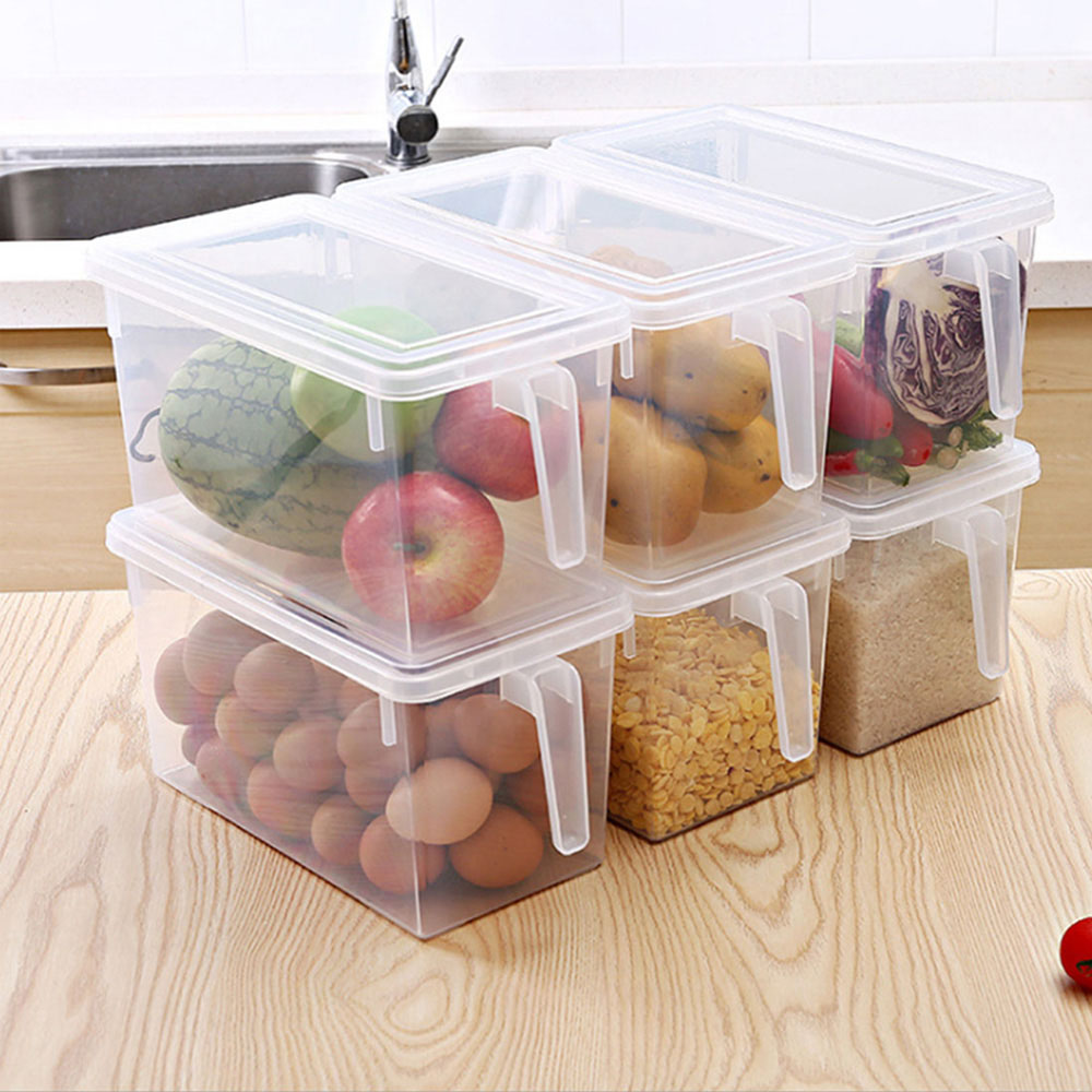 Living and Home Clear Refrigerator Food Storage Container 4 Pack Image 4