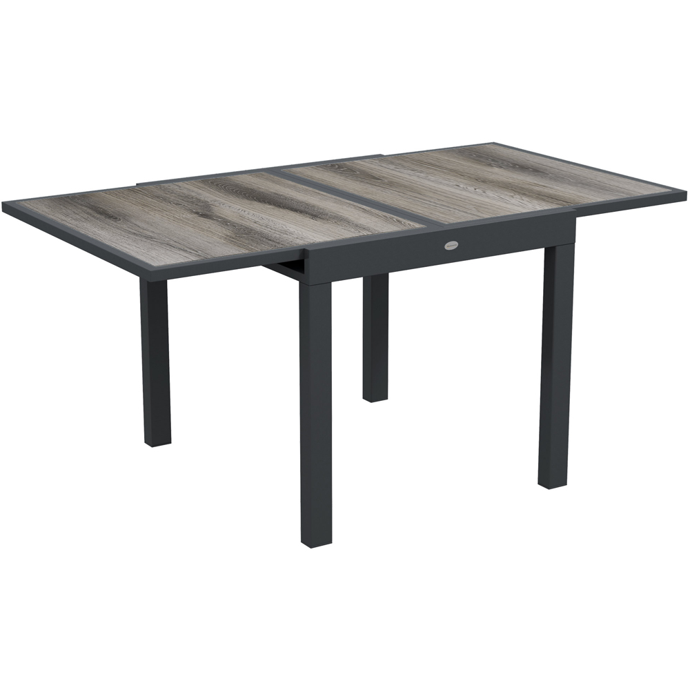 Outsunny 6 Seater Aluminium Extending Garden Dining Table Image 2