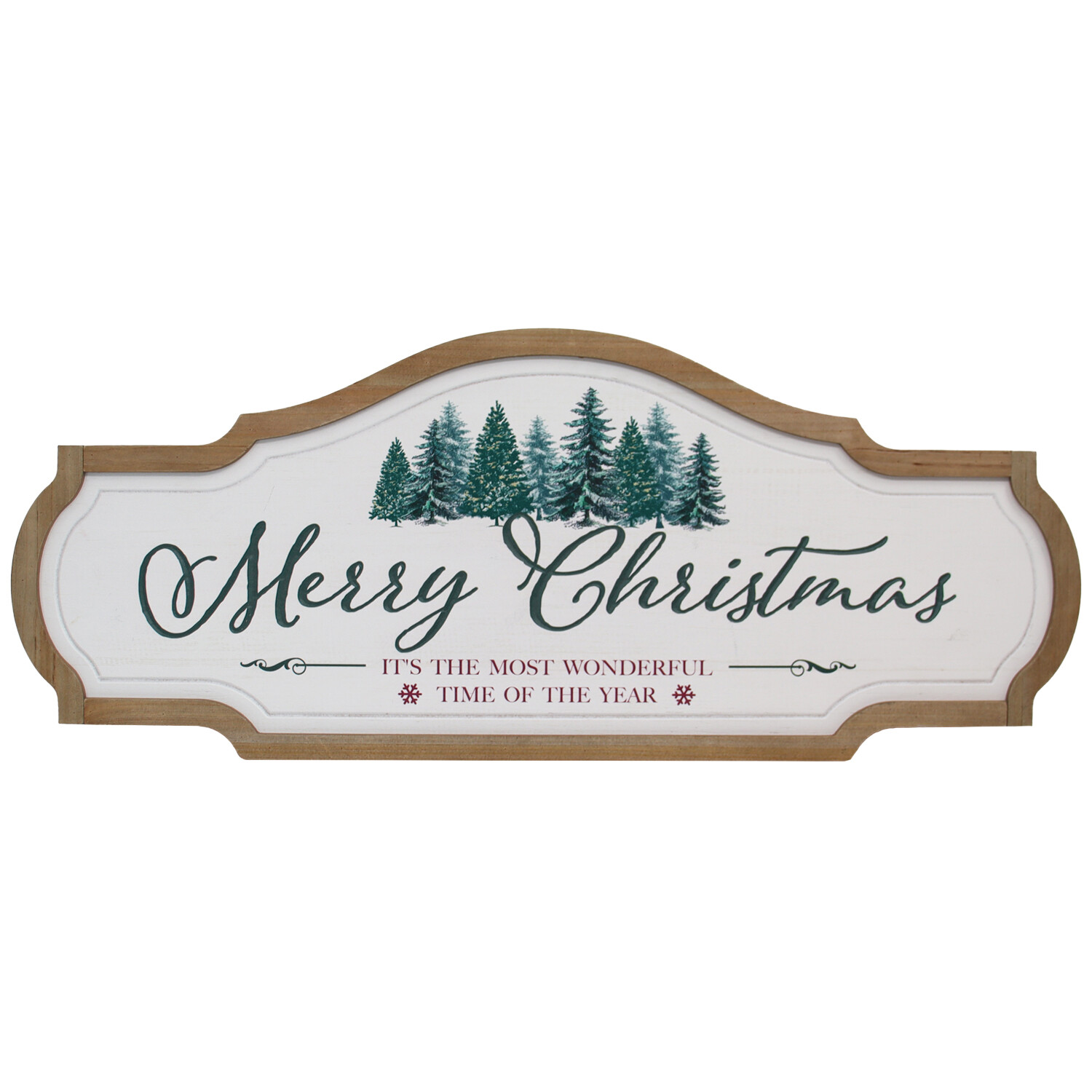 Merry Christmas Forest Framed Plaque - Multicolour Image 1