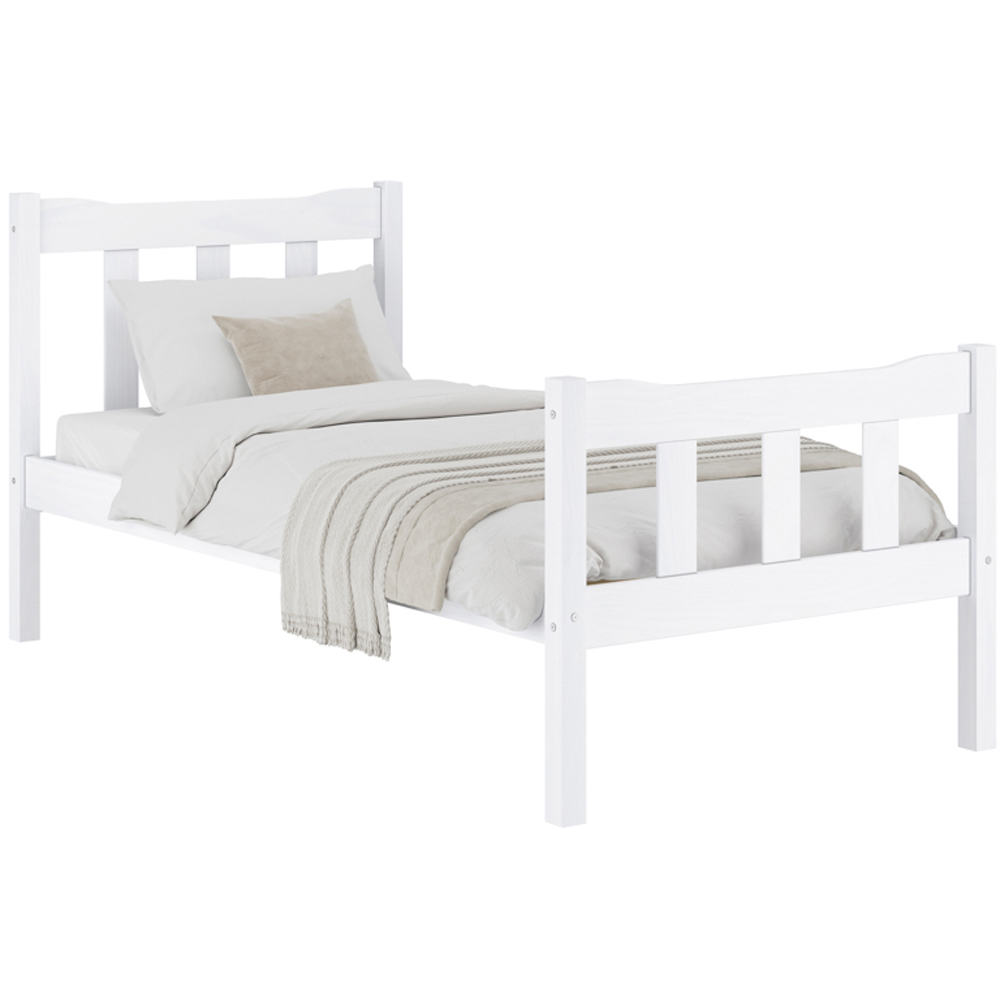 Havana Single White Bed Frame Image 3
