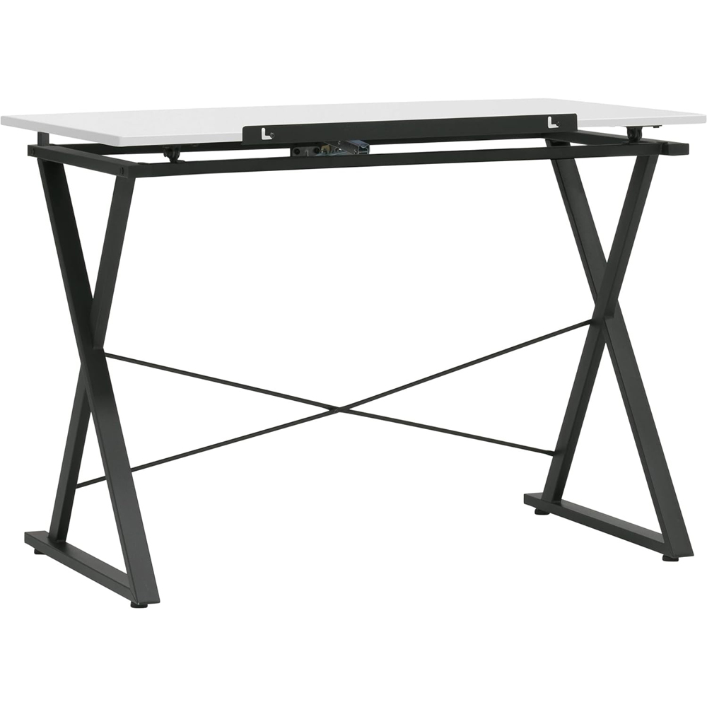 Sewing Online Axiom 13353 White and Black Adjustable Wide Drawing and Drafting Table Image 6