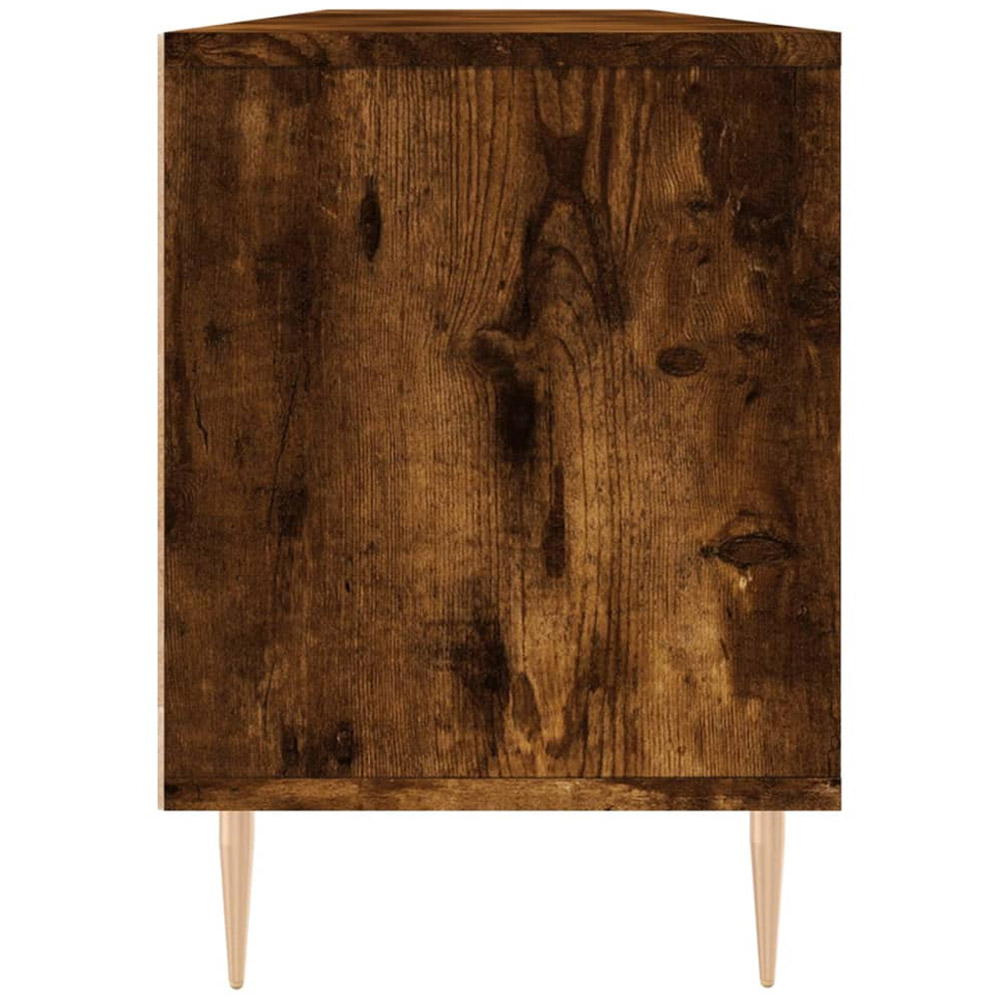vidaXL 3 Door 3 Shelf Smoked Oak TV Cabinet Image 7