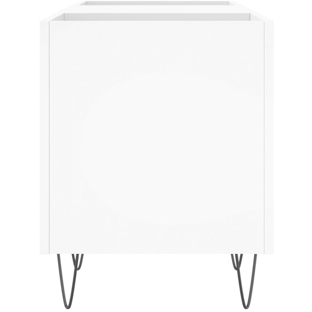 vidaXL 2 Shelf White Record Cabinet Image 5