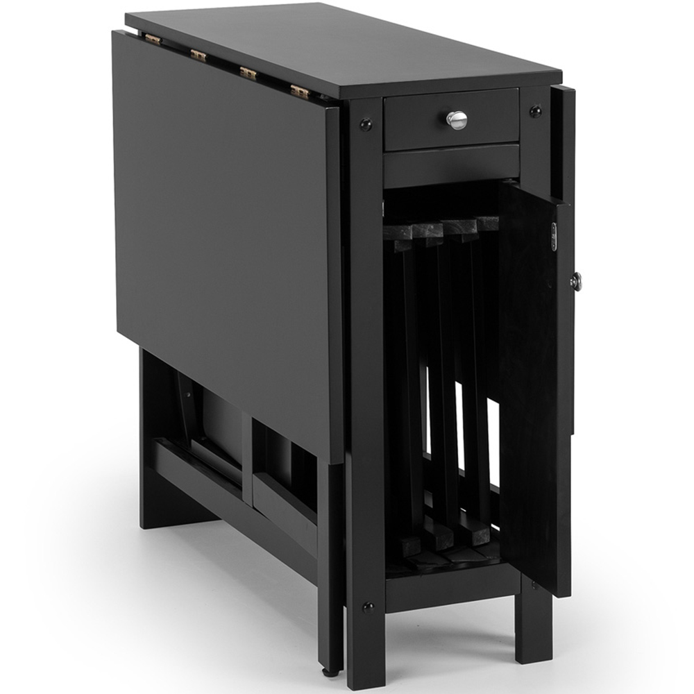 Julian Bowen Savoy Black 4 Seater Dining Set Image 6