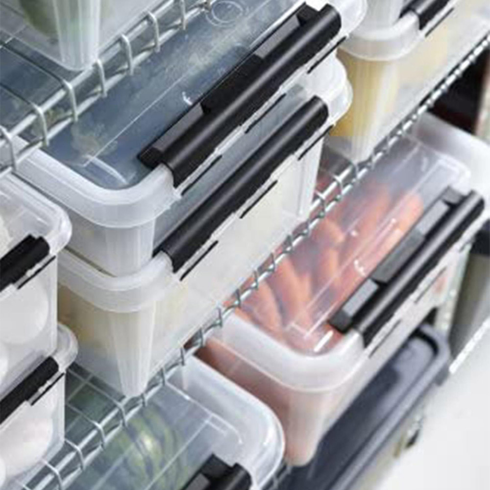 SmartStore Clear Plastic Storage Box with Clip Lock Lid 14L 3 Pack Image 2