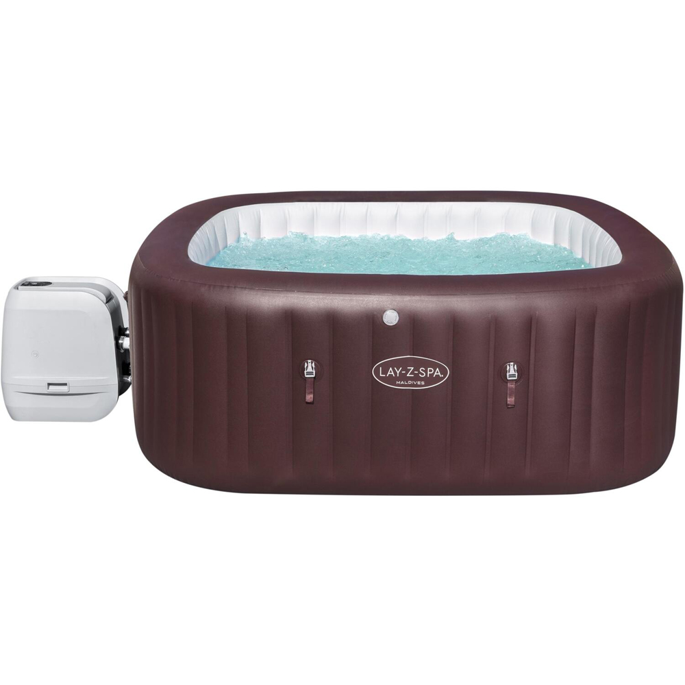 Lay-Z-Spa Maldives Brown Hydrojet Pro Hot Tub with Inflatable Seating Image 1