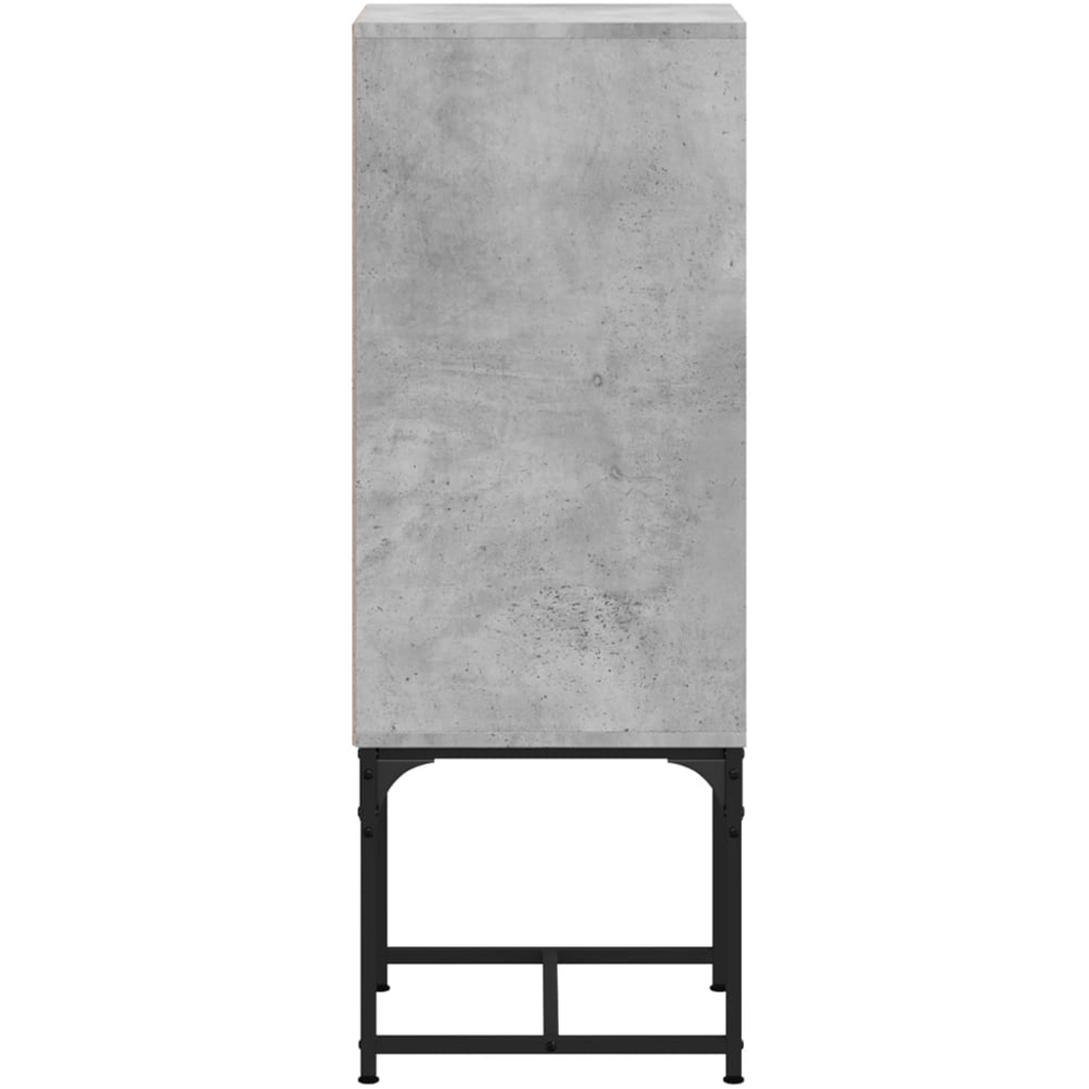 vidaXL Single Door Concrete Grey Side Cabinet Image 6