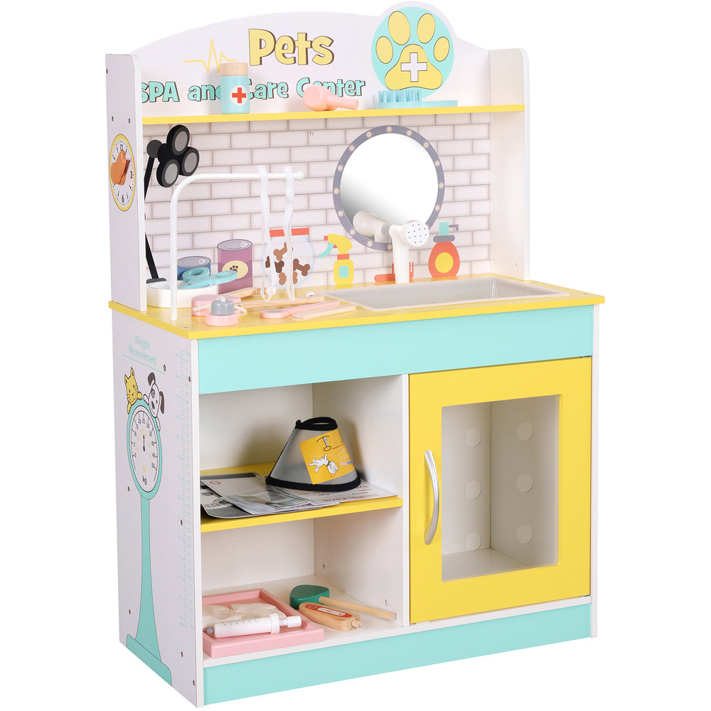 Teamson Kids Little Helper Green and Yellow Pet Grooming and Care Play Set Image 3