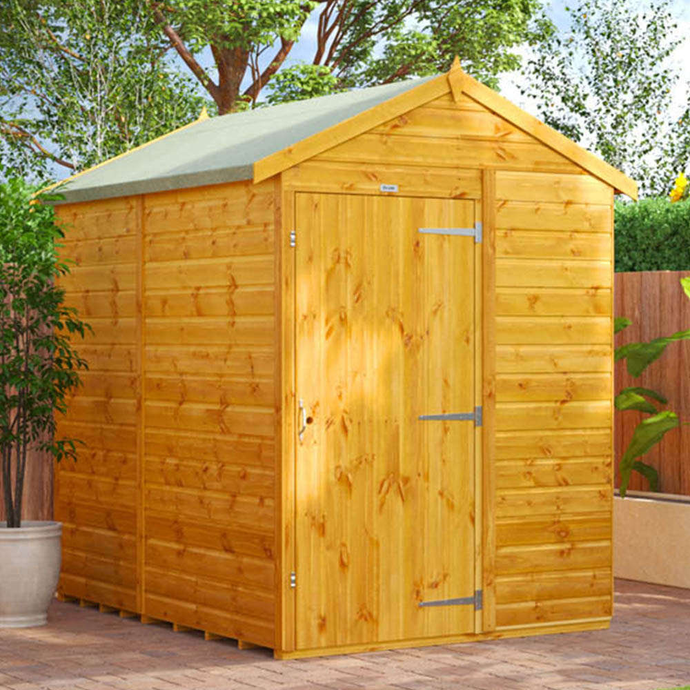 Power Sheds 7 x 5ft Apex Wooden Shed Image 2