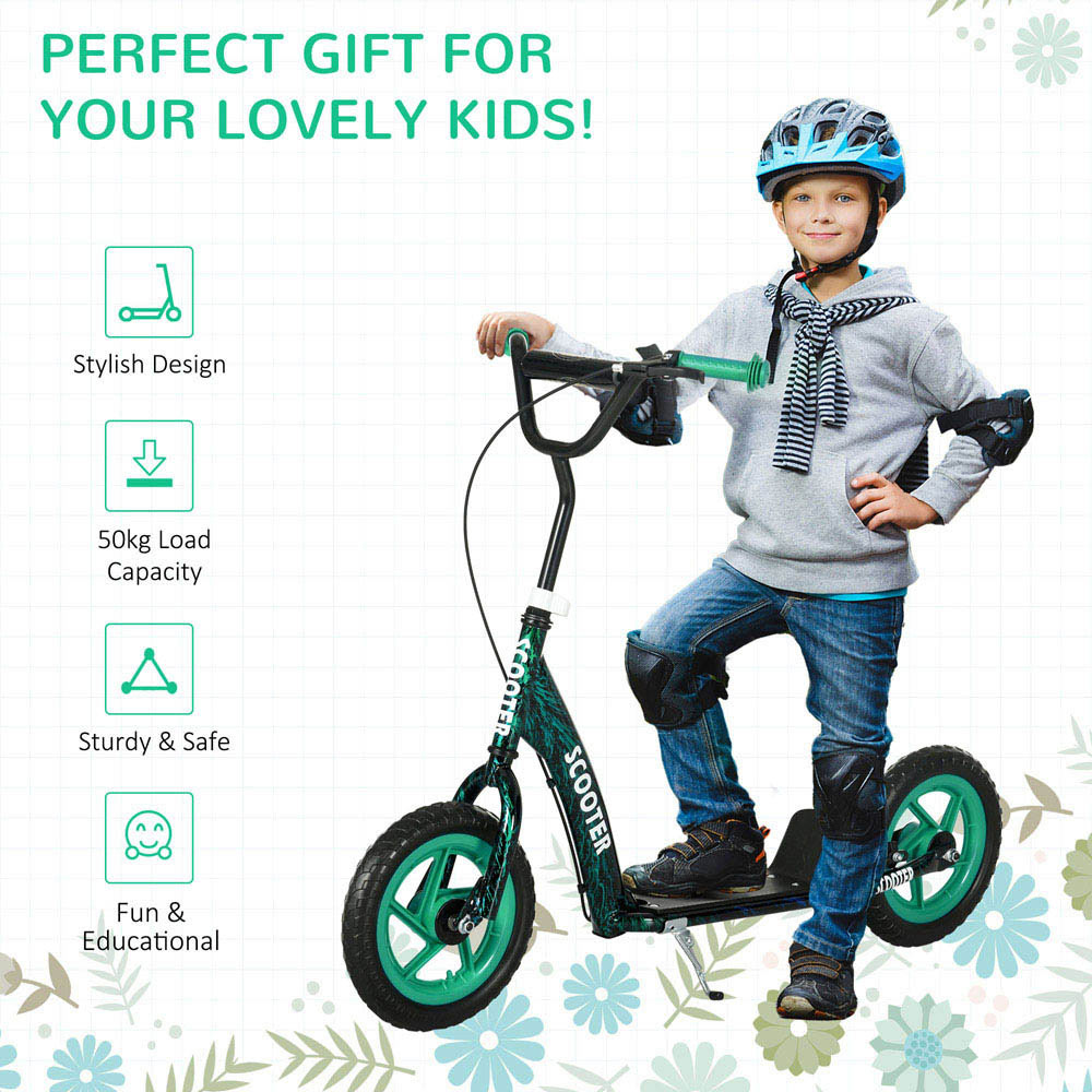 Tommy Toys AIYAPLAY Green Adjustable Handlebar Kids Kick Scooter Image 7
