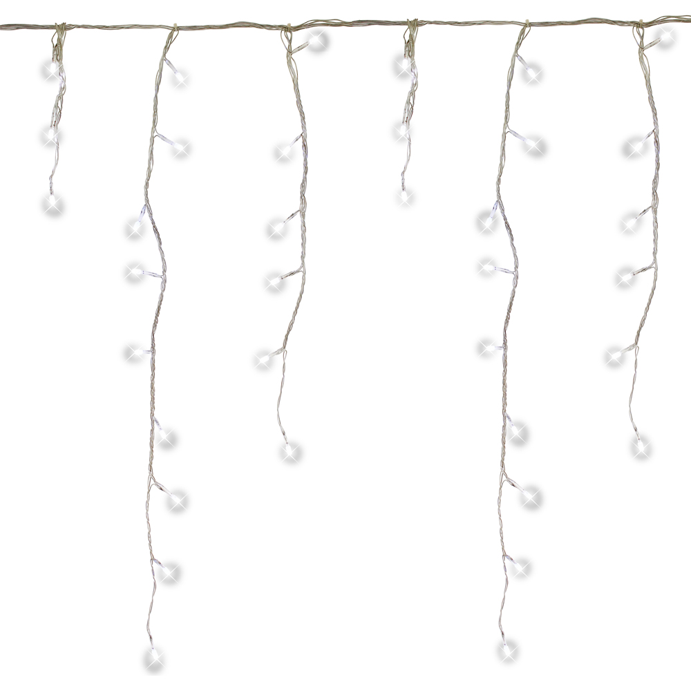 The Christmas Workshop 480 LED Bright White Icicle String Light Image 2