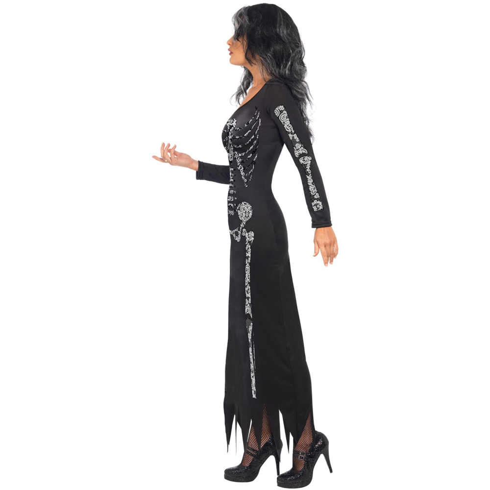 Rubies Adult Women's Skeleton Halloween Costume Large Image 3