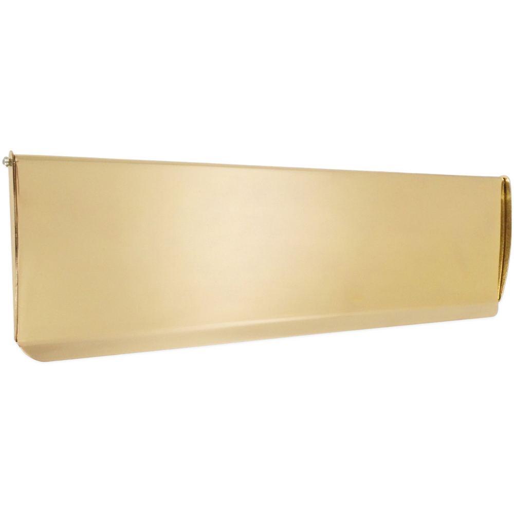 Spira Brass Polished Brass Small Letter Tidy Flap 275 x 80mm Image 1