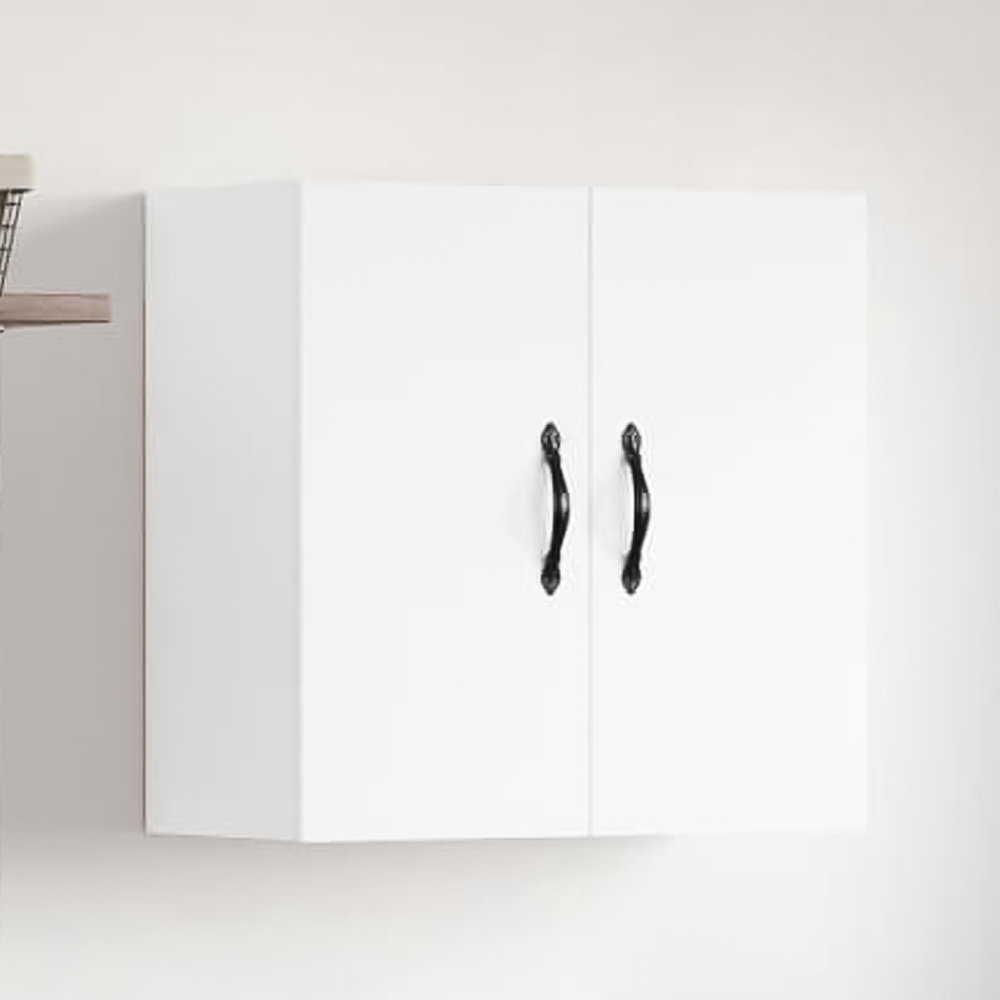 vidaXL 2 Door White Wall Mounted Cabinet Image 1