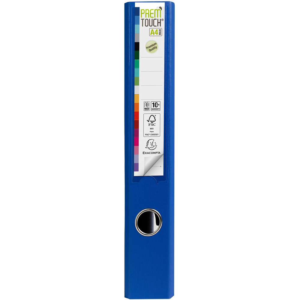 Exacompta PremTouch A4+ Dark Blue PP Lever Arch File 10 Pack Image 3