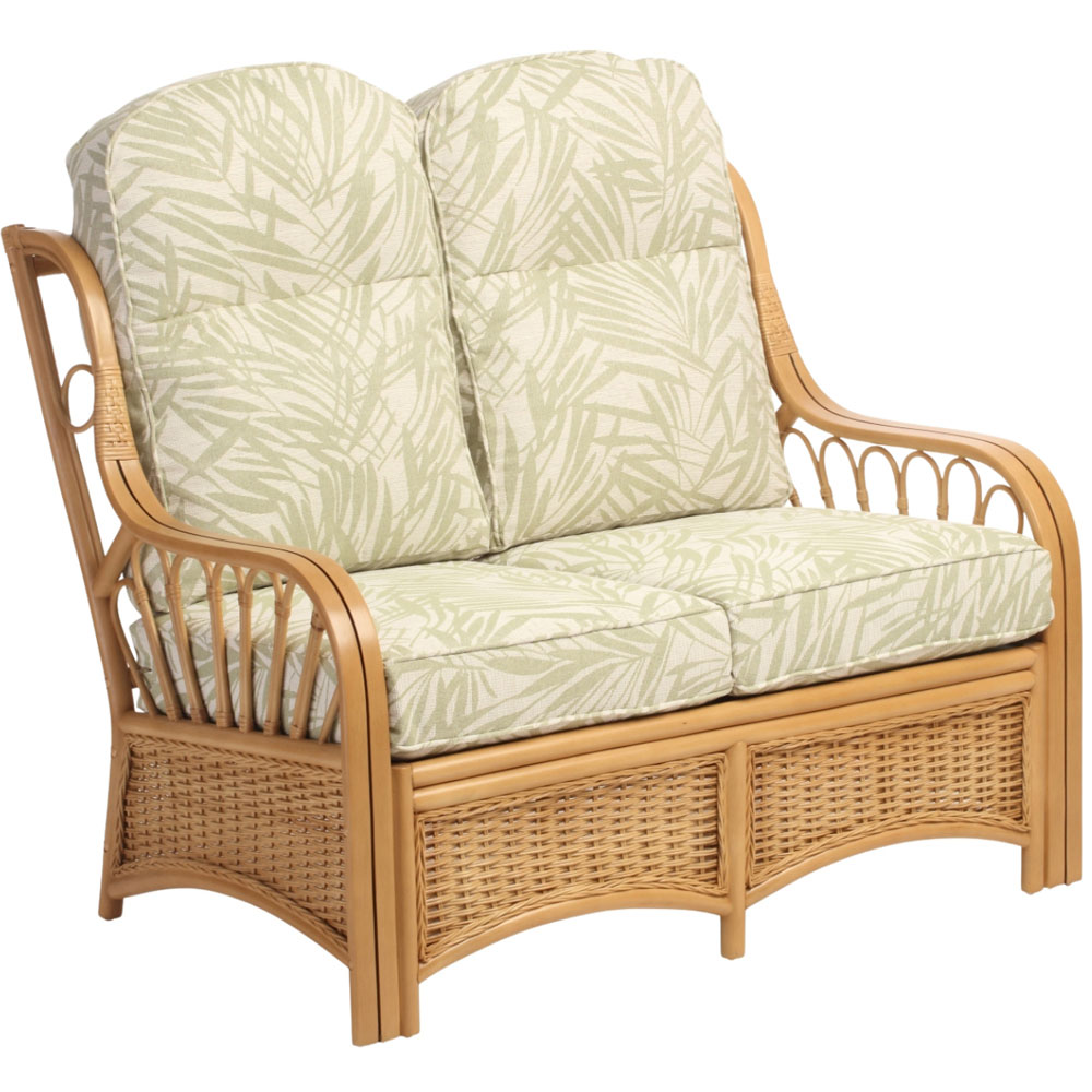 Desser Furniture Vale 2 Seater Light Oak Tropical Sofa Image 2