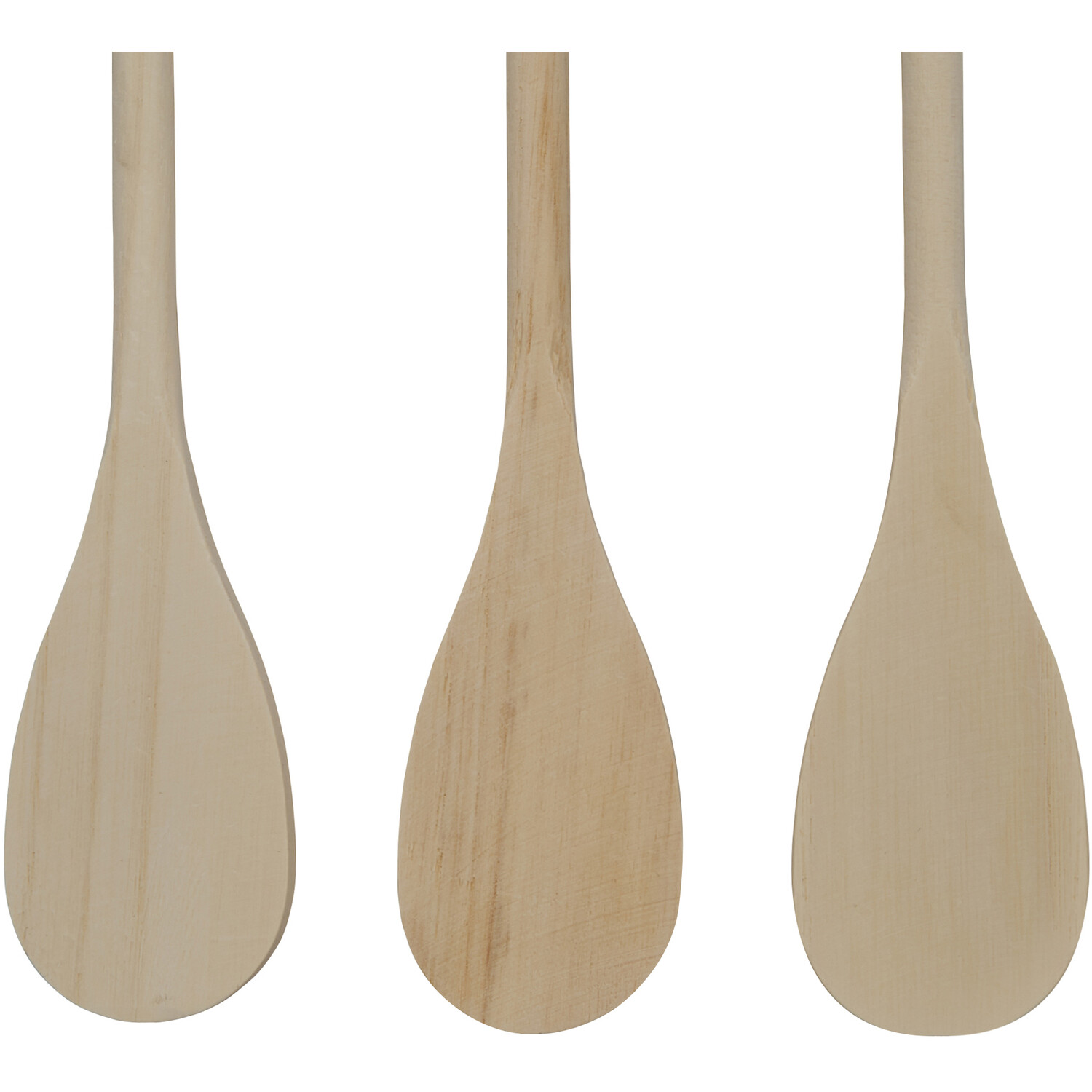 Pack of 3 Wooden Spoons - Natural Image 4