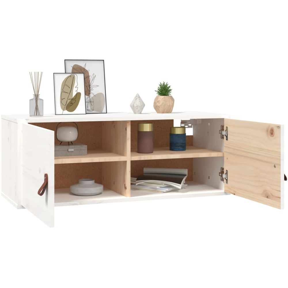 vidaXL 2 Door White Wall Cabinet 2 Pack Image 6