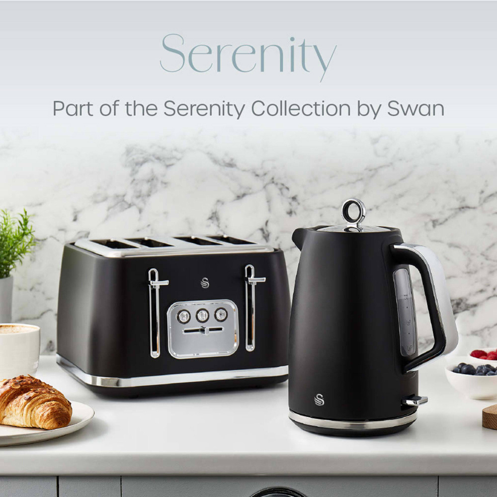 Swan Serenity EEJB340 Black 20L Microwave with 4 Slice Toaster and 1.7L Kettle Set Image 6