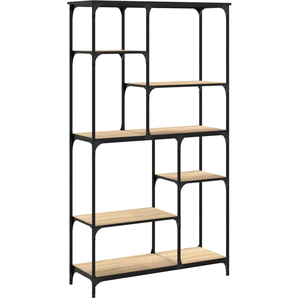 vidaXL 6 Shelf Sonoma Oak Wooden Bookcase Image 5