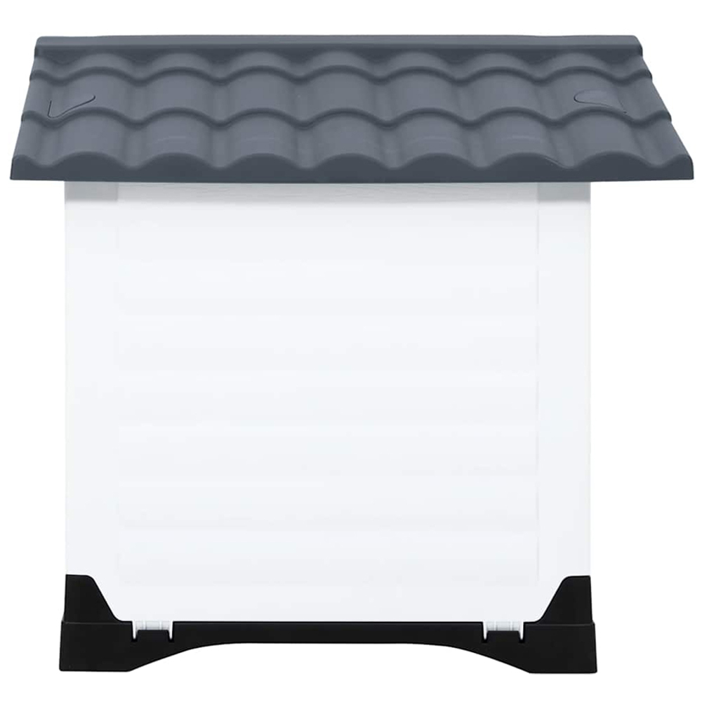 vidaXL Grey Polypropylene Dog House 90.5 x 68 x 66cm Image 3